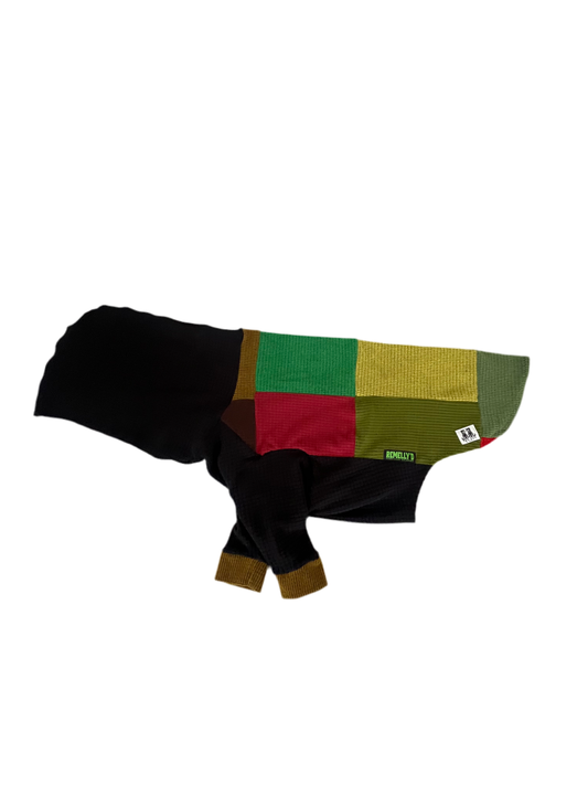 Patchwork one of a kind dog hoodie