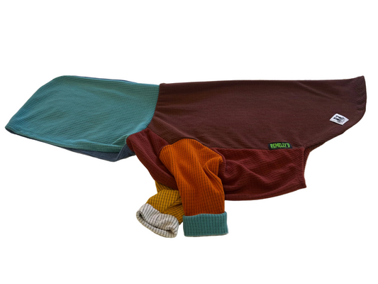 Mismatched dog hoodie-Bark top-XL